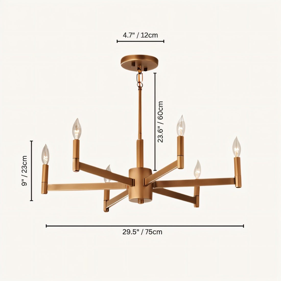 Freyza - Anouk | Elegant Minimalist LED Chandelier for Timeless Interiors