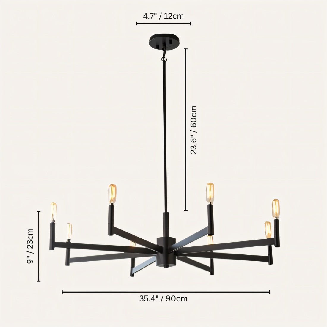 Freyza - Anouk | Elegant Minimalist LED Chandelier for Timeless Interiors