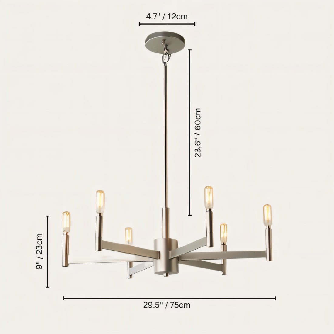 Freyza - Anouk | Elegant Minimalist LED Chandelier for Timeless Interiors
