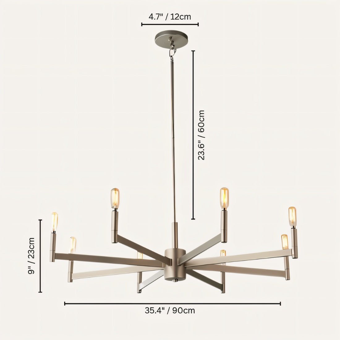 Freyza - Anouk | Elegant Minimalist LED Chandelier for Timeless Interiors