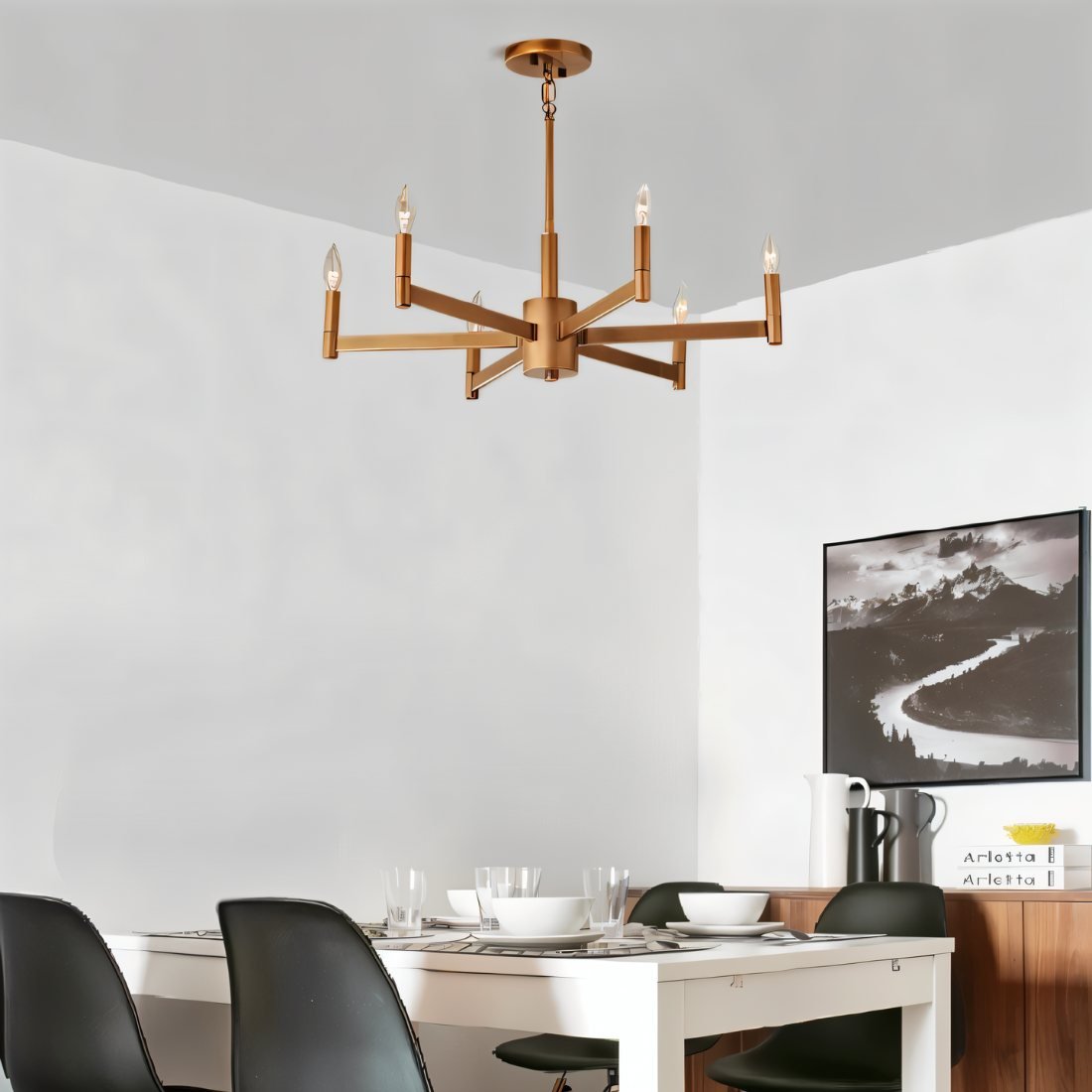 Freyza - Anouk | Elegant Minimalist LED Chandelier for Timeless Interiors