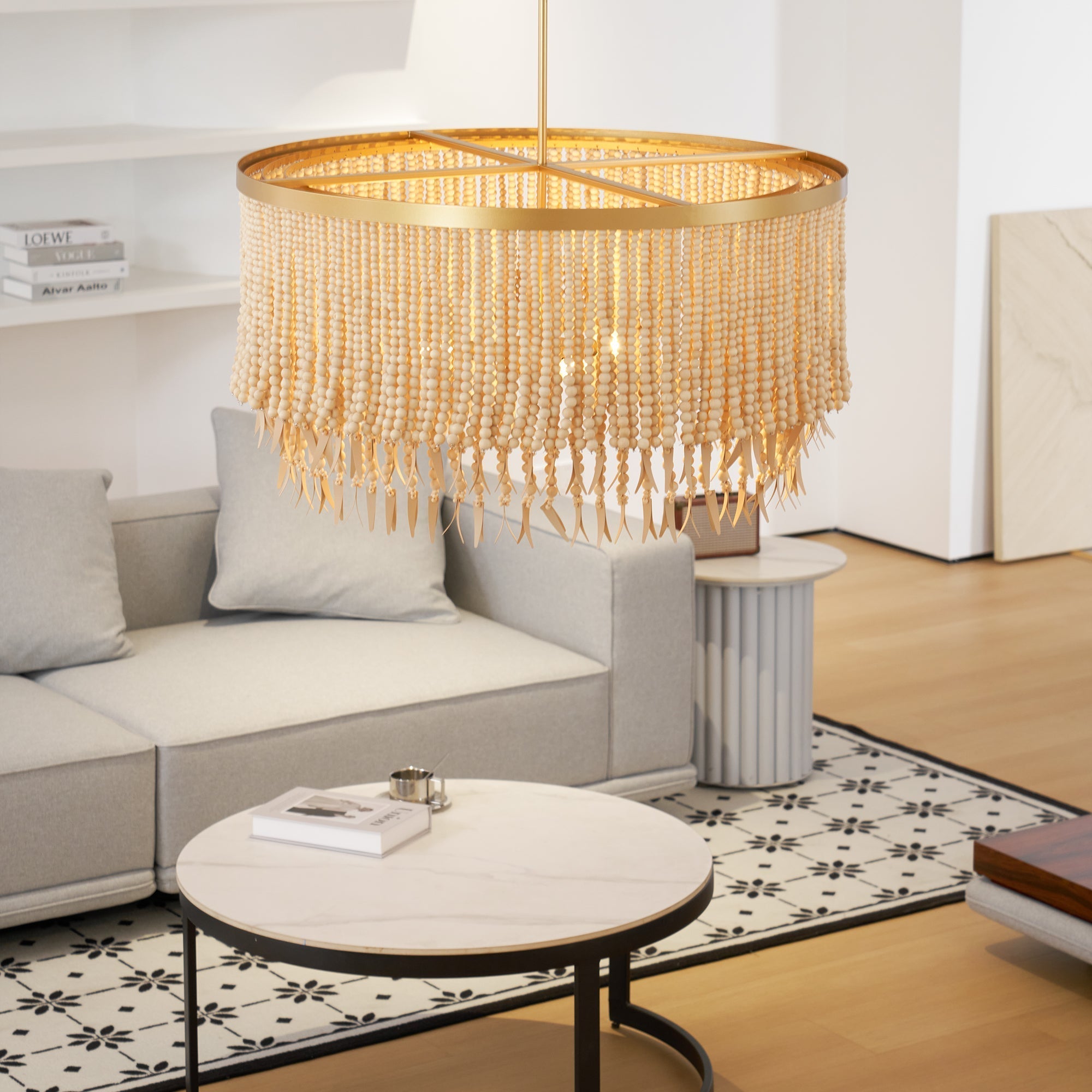 Freyza | Ljomuvyn postmoderner Luxus-Holzkronleuchter – modernes Esszimmer, Wohnzimmer