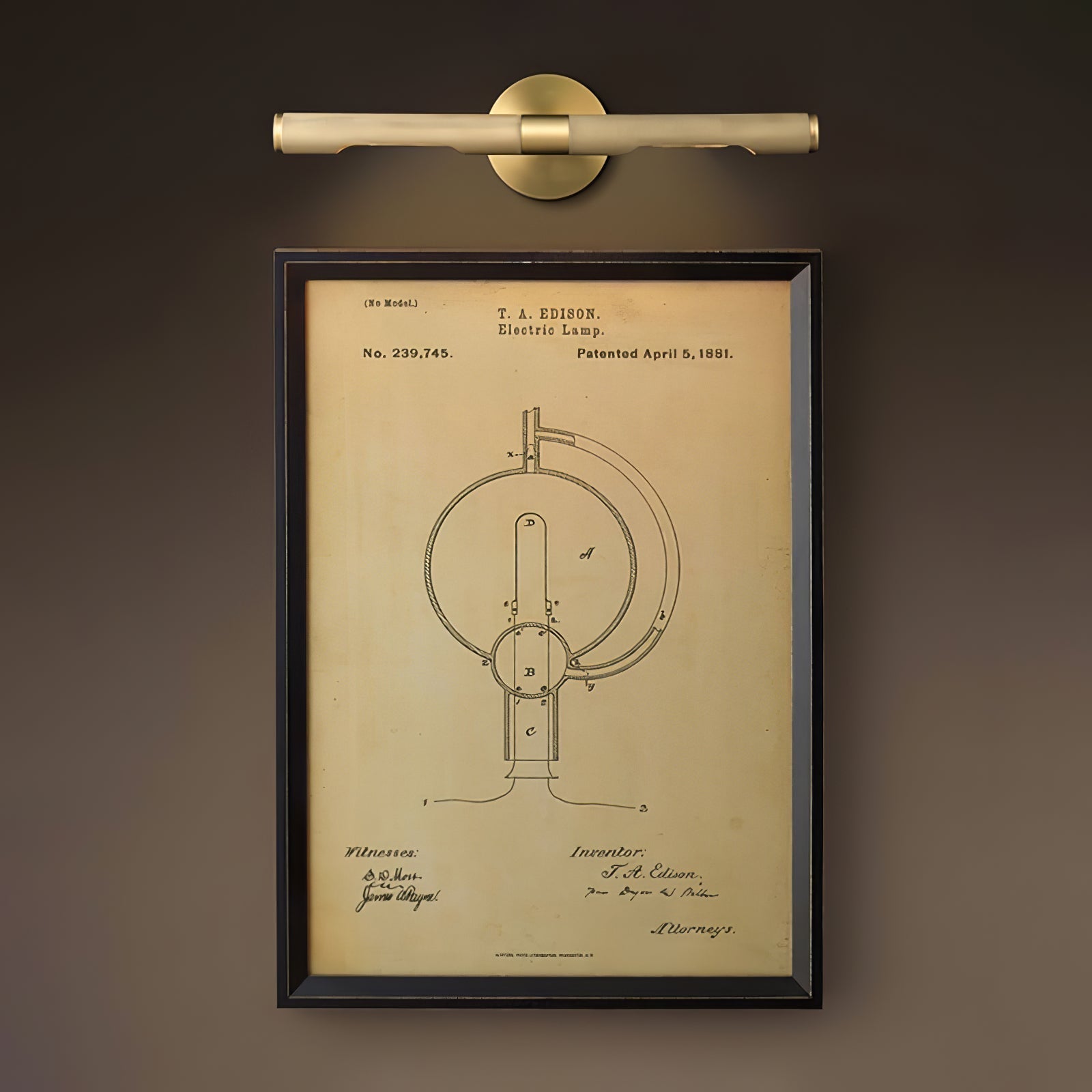 Freyza | Solvain Applique murale intérieure moderne en laiton – Chambre et salon modernes