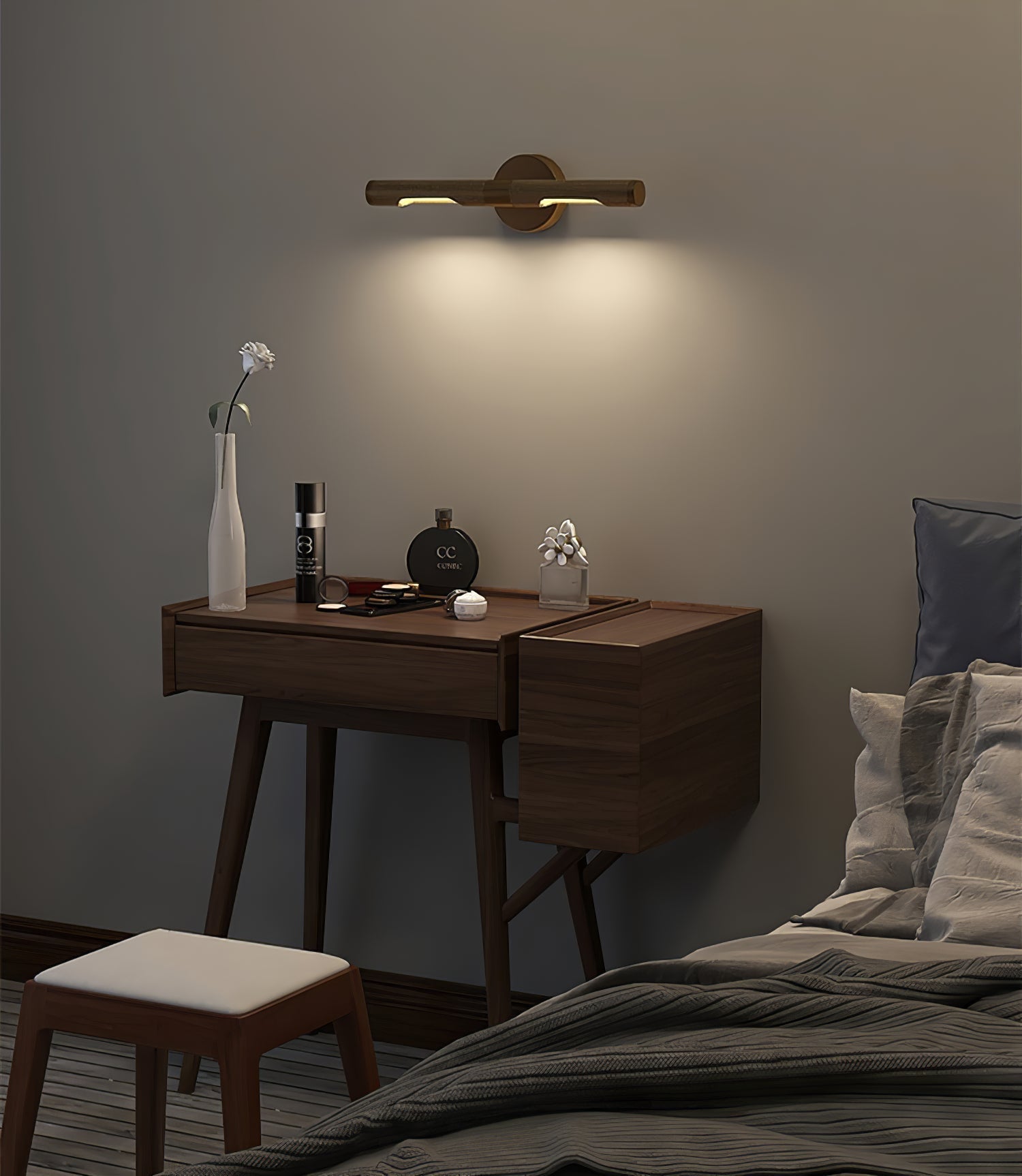 Freyza | Solvain Applique murale intérieure moderne en laiton – Chambre et salon modernes