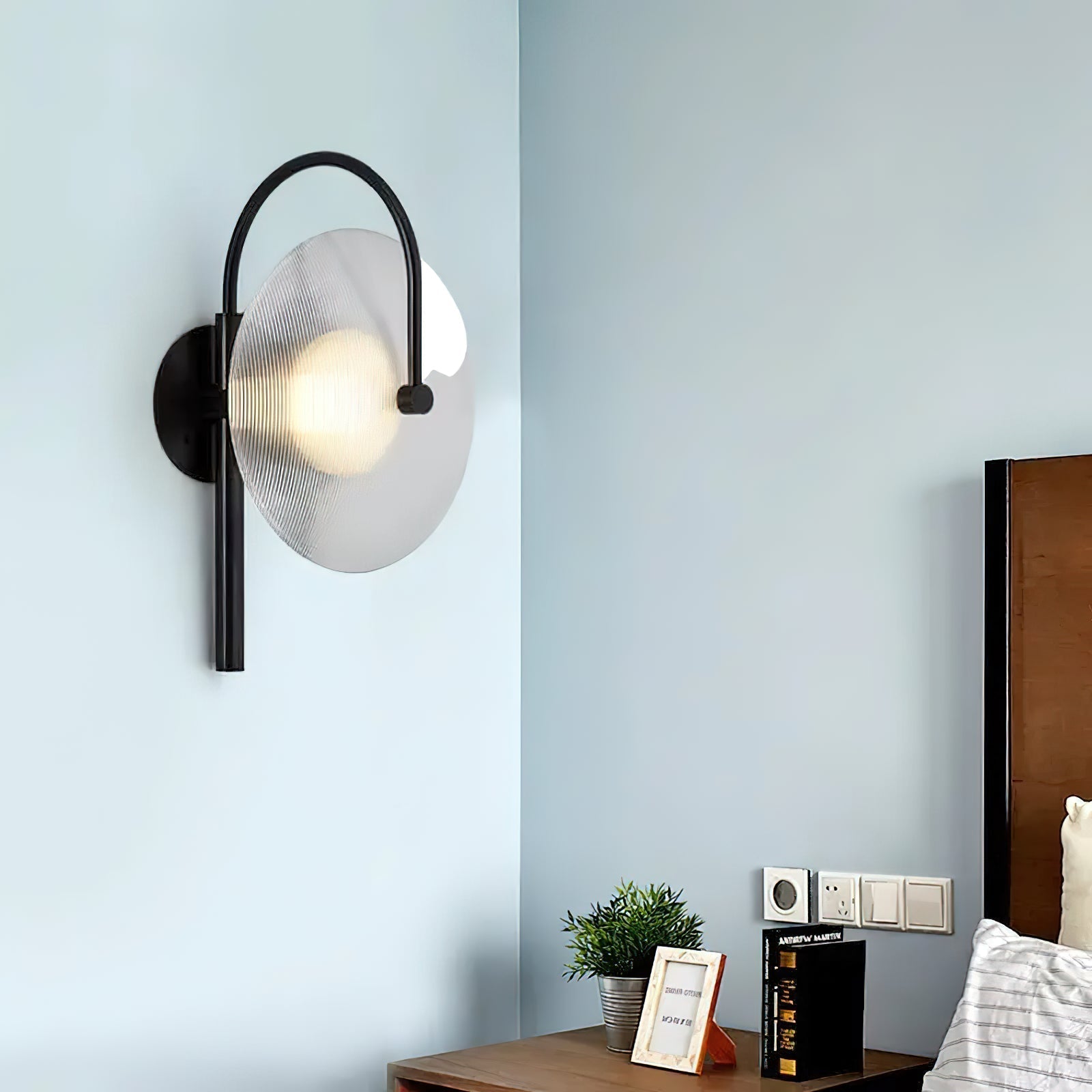 Freyza | Applique murale en verre d’art Norduvyn – Chambre, couloir