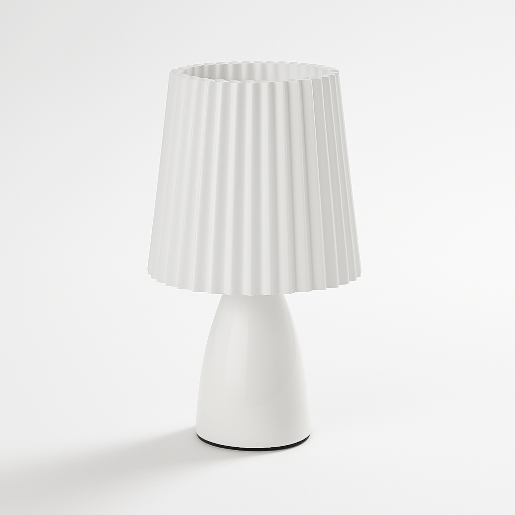 ApolloGlow | Elegant Modern Ceramic Table Lamp for Bedside or Living Room 0
