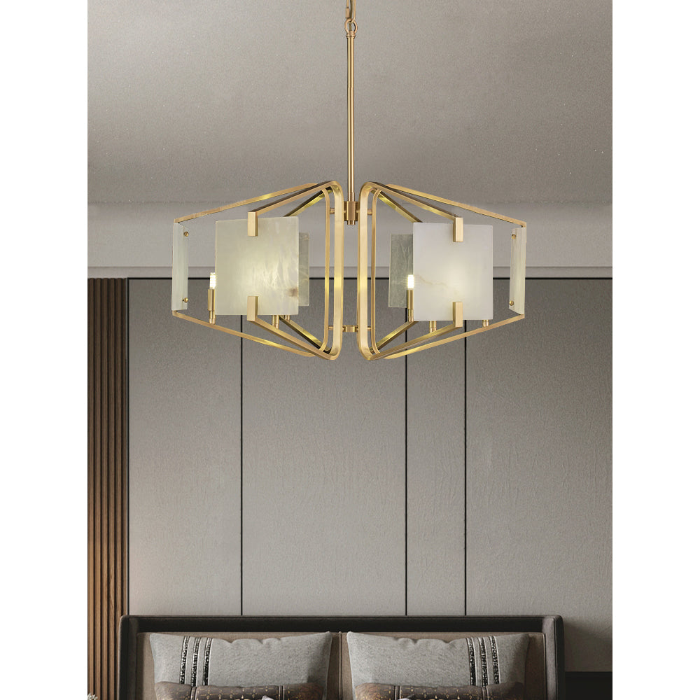 Freyza | Plotuvys Postmodern Luxury Brass Chandelier – Modern Dining Room Living Room