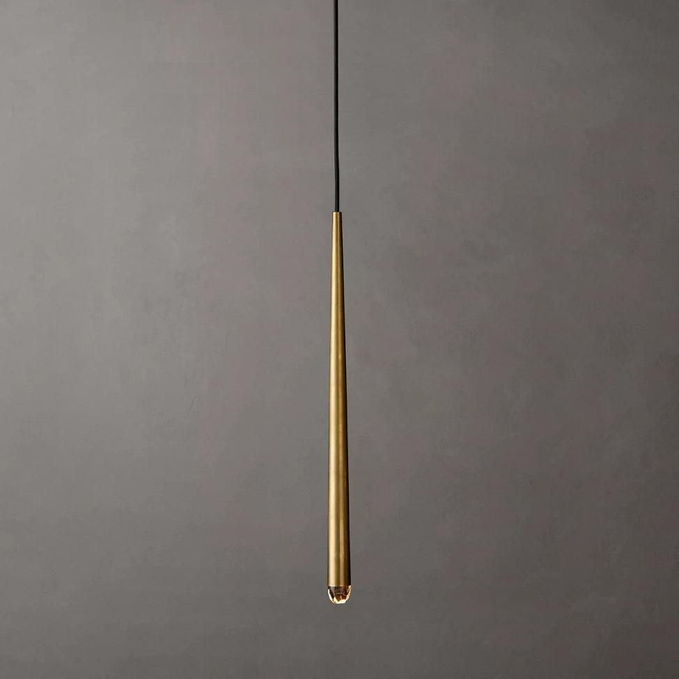 Freyza | Lustre en laiton noir avec abat-jour en cristal – Salle à manger, salon
