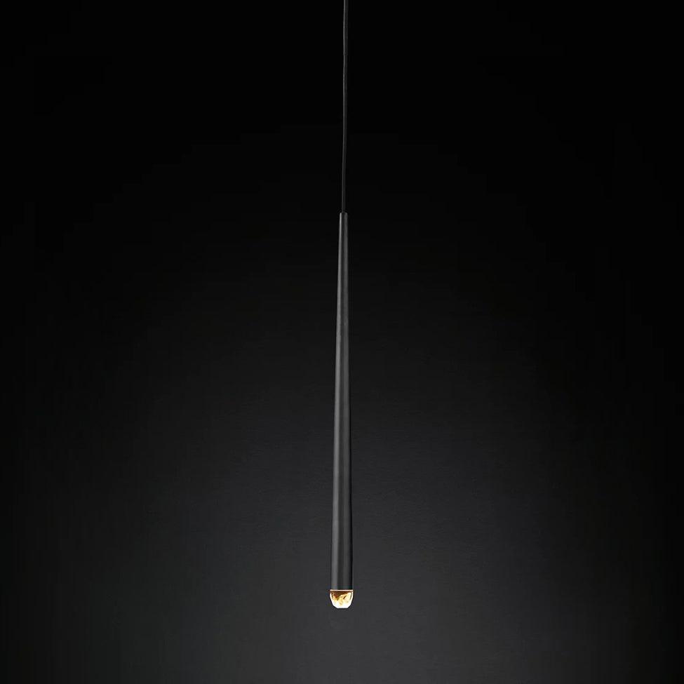 Freyza | Lustre en laiton noir avec abat-jour en cristal – Salle à manger, salon