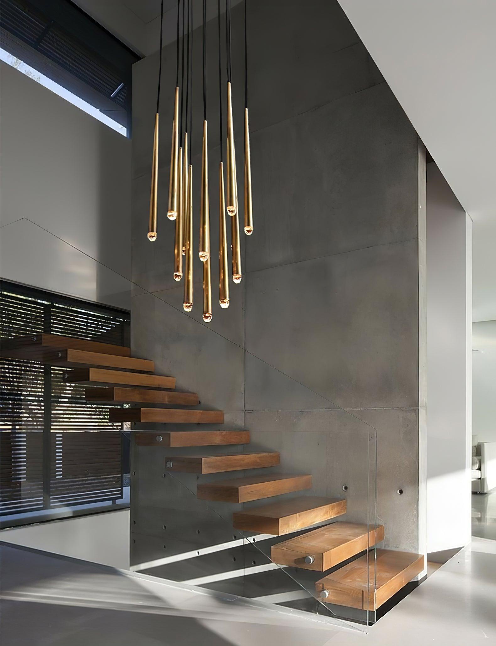 Freyza | Lustre en laiton noir avec abat-jour en cristal – Salle à manger, salon