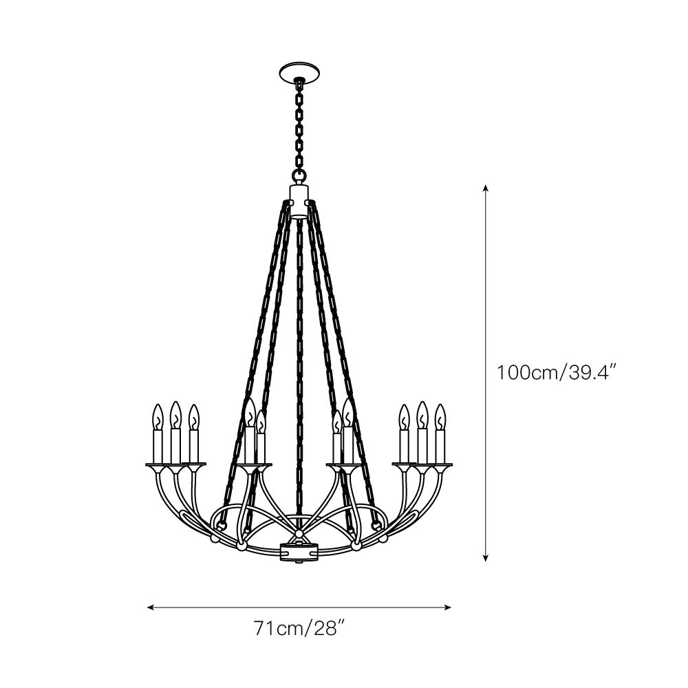 Freyza | Ostruvyi Industrial Chandelier Chandelier – Industrial Dining Room Living Room