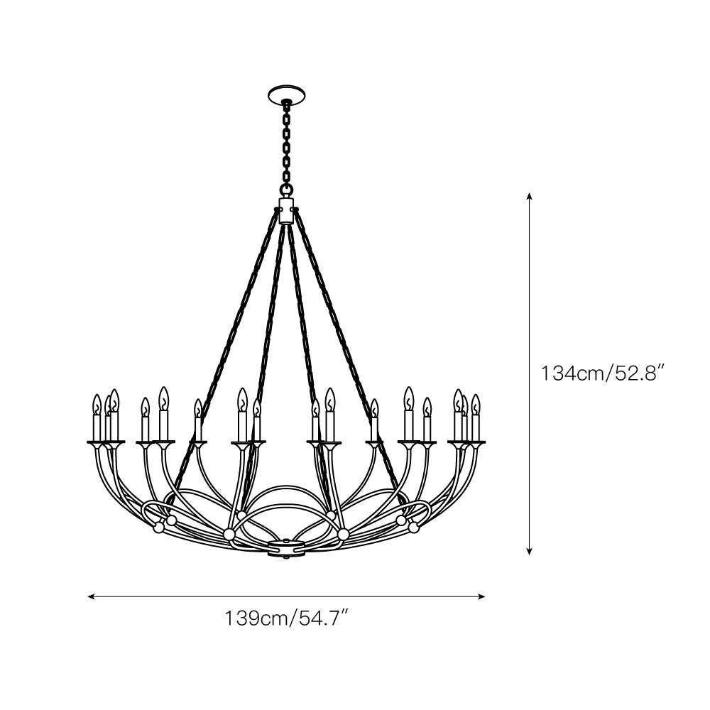 Freyza | Ostruvyi Industrial Chandelier Chandelier – Industrial Dining Room Living Room