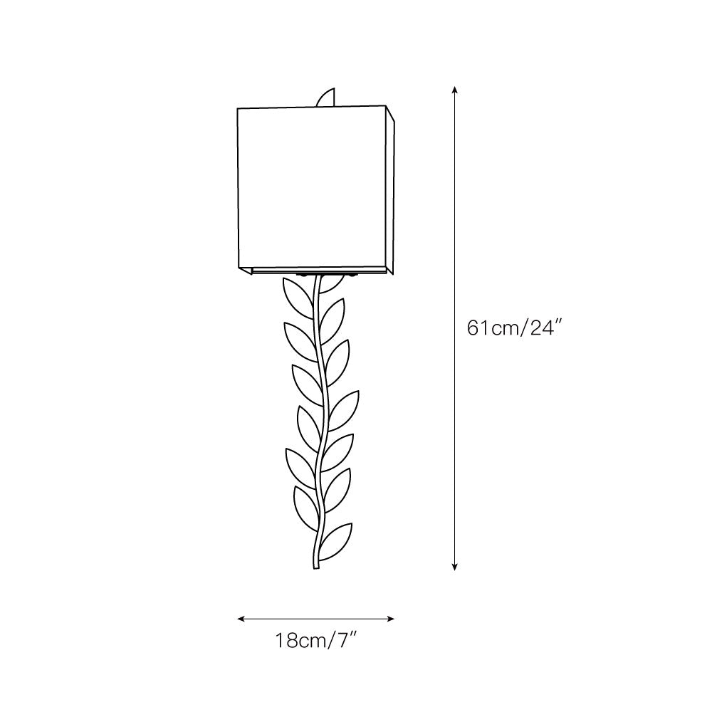 Freyza | Plotuvyo Grove Brass Brass Fabric Wall Light – Bedroom Hallway