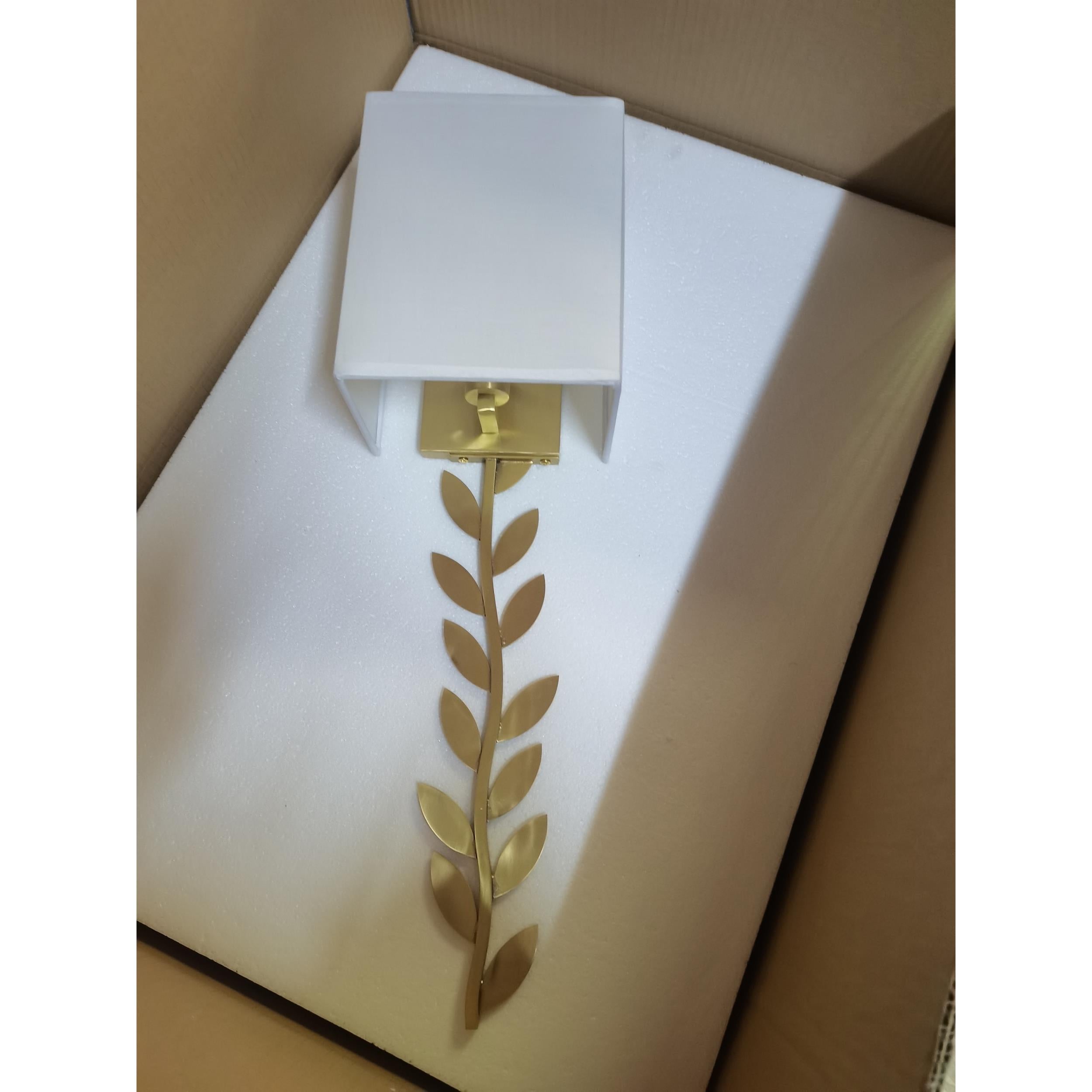 Freyza | Plotuvyo Grove Brass Brass Fabric Wall Light – Bedroom Hallway