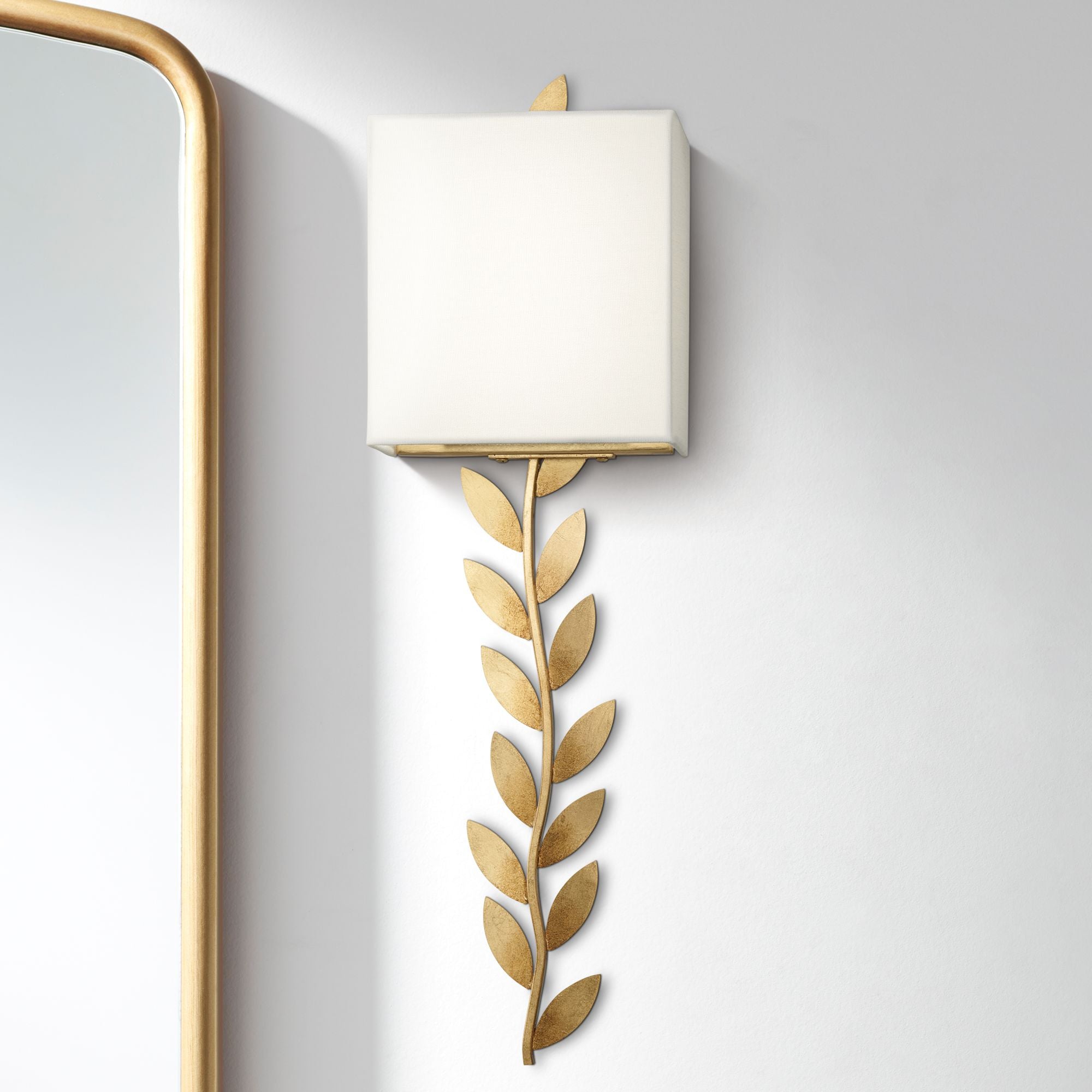 Freyza | Plotuvyo Grove Brass Brass Fabric Wall Light – Bedroom Hallway