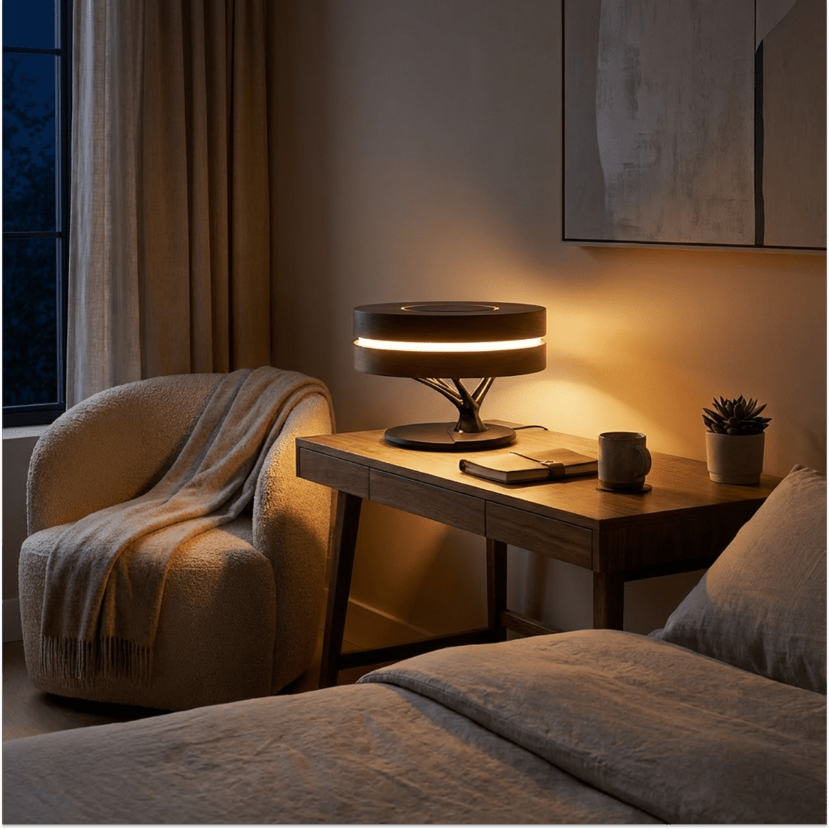 ArbreLamp | Elegant Multifunctional LED Table Lamp with Wireless Charger 3
