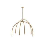 Freyza | Hadden Brass Chandelier Brass Chandelier – Dining Room Living Room