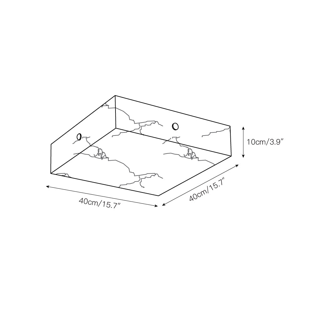 Freyza | Rauduvys Alabaster Flushmount Ceiling Light – Bedroom Living Room