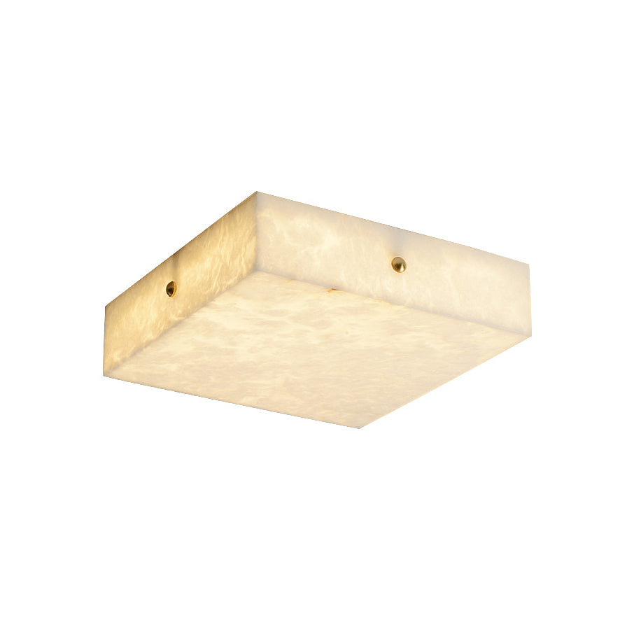 Freyza | Rauduvys Alabaster Flushmount Ceiling Light – Bedroom Living Room
