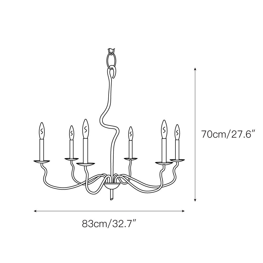 Freyza | Rauduvyo Industrial Chandelier Chandelier – Industrial Dining Room Living Room
