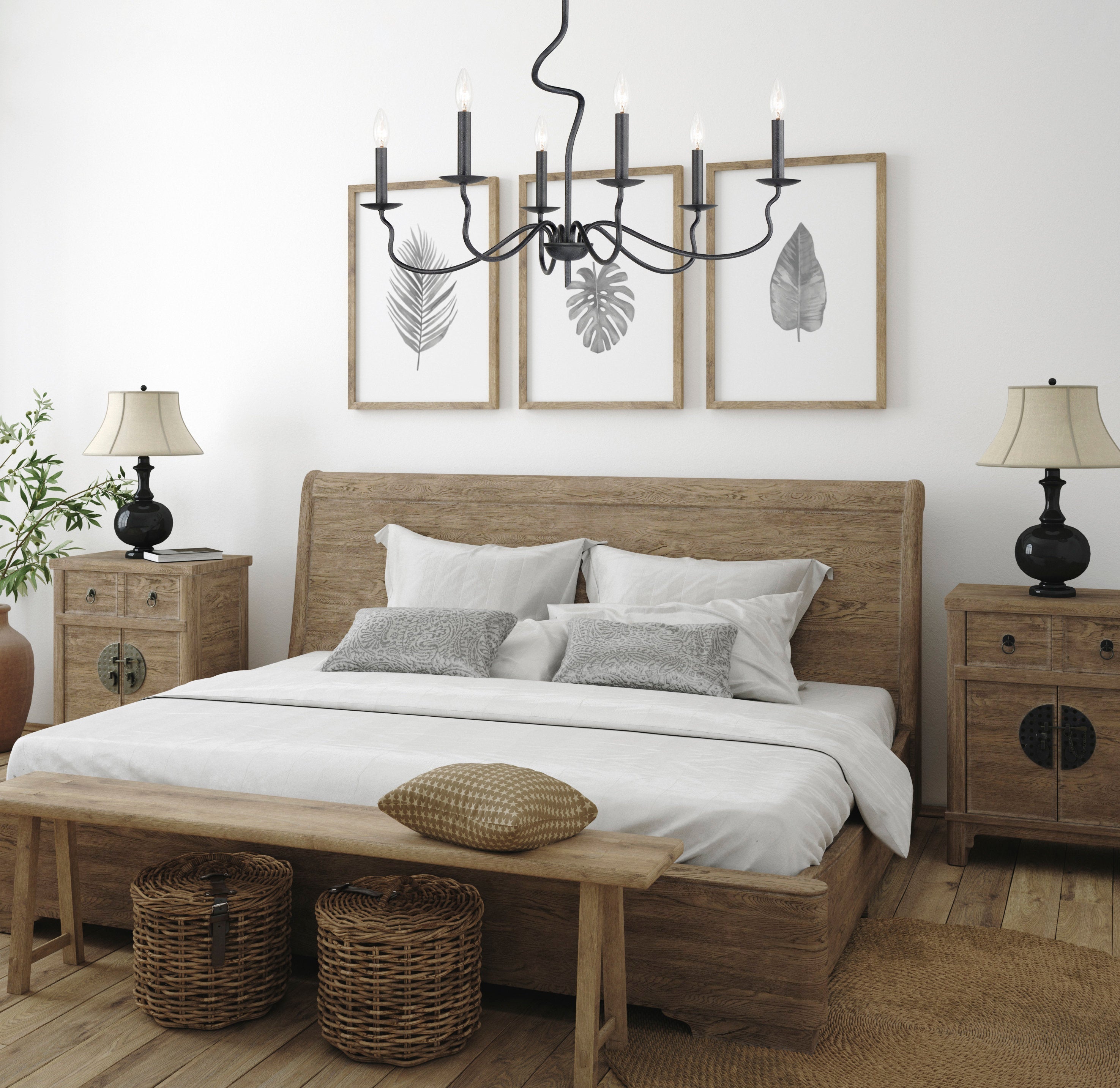 Freyza | Rauduvyo Industrial Chandelier Chandelier – Industrial Dining Room Living Room