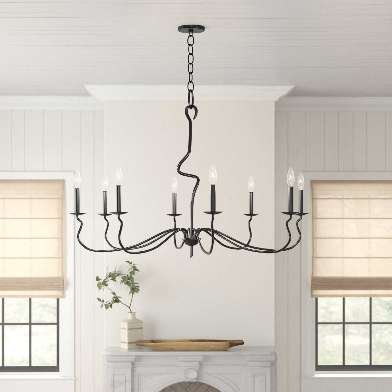 Freyza | Rauduvyo Industrial Chandelier Chandelier – Industrial Dining Room Living Room