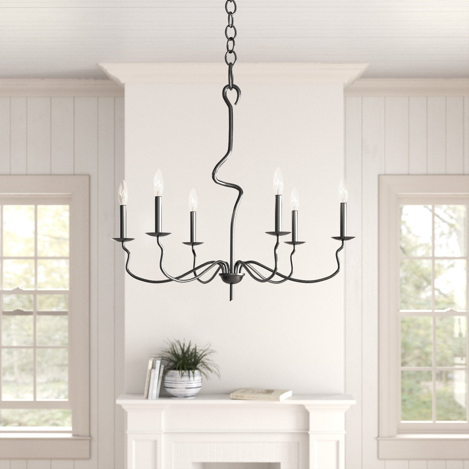 Freyza | Rauduvyo Industrial Chandelier Chandelier – Industrial Dining Room Living Room