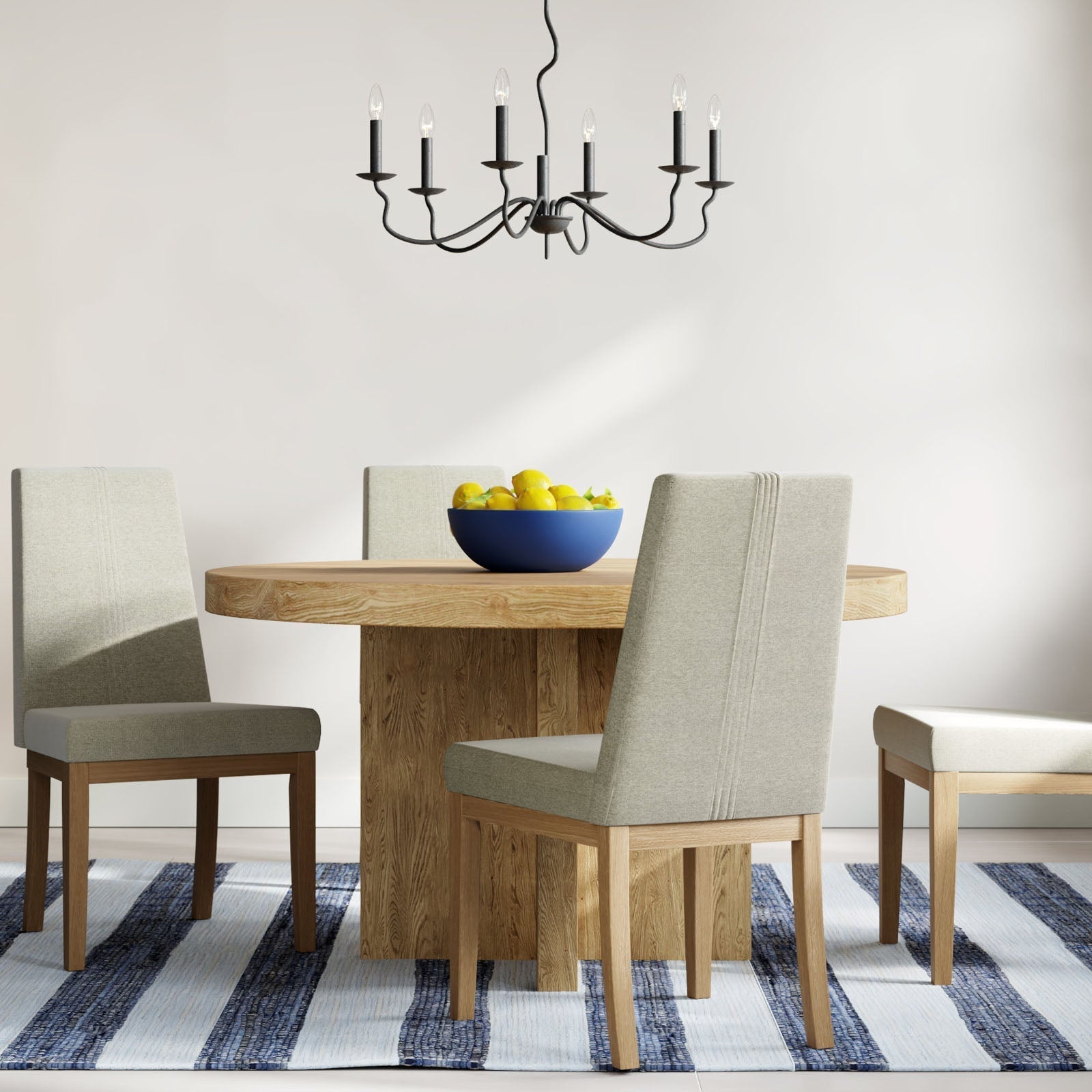 Freyza | Rauduvyo Industrial Chandelier Chandelier – Industrial Dining Room Living Room