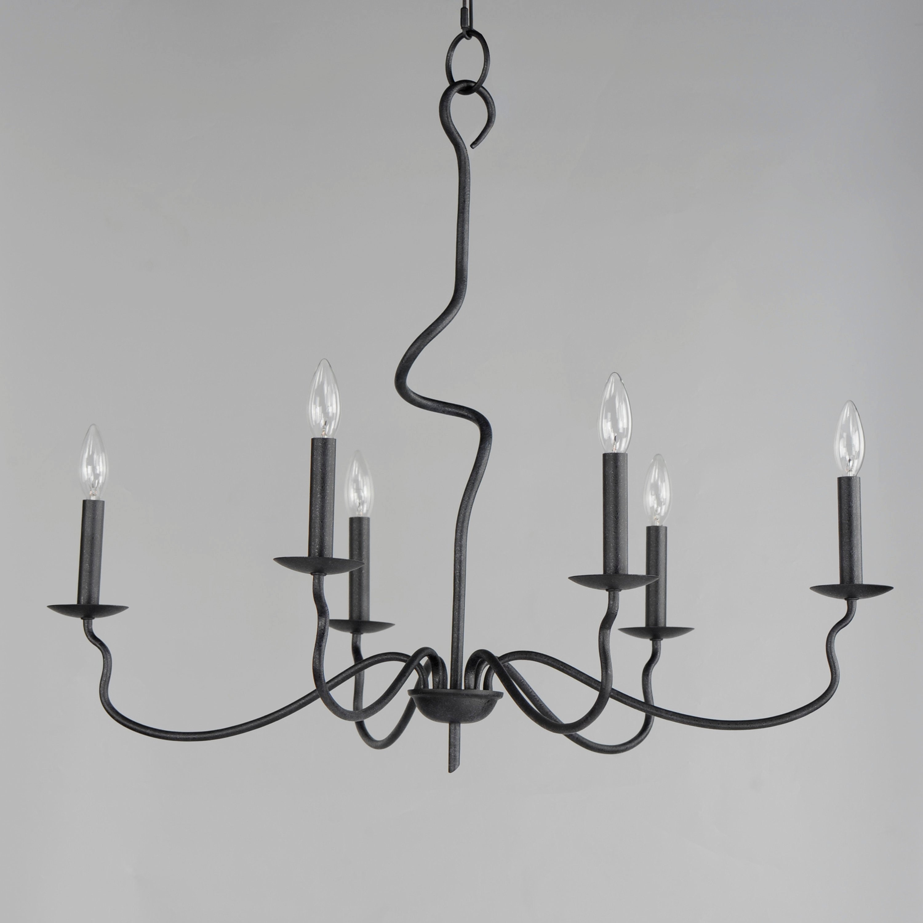 Freyza | Rauduvyo Industrial Chandelier Chandelier – Industrial Dining Room Living Room