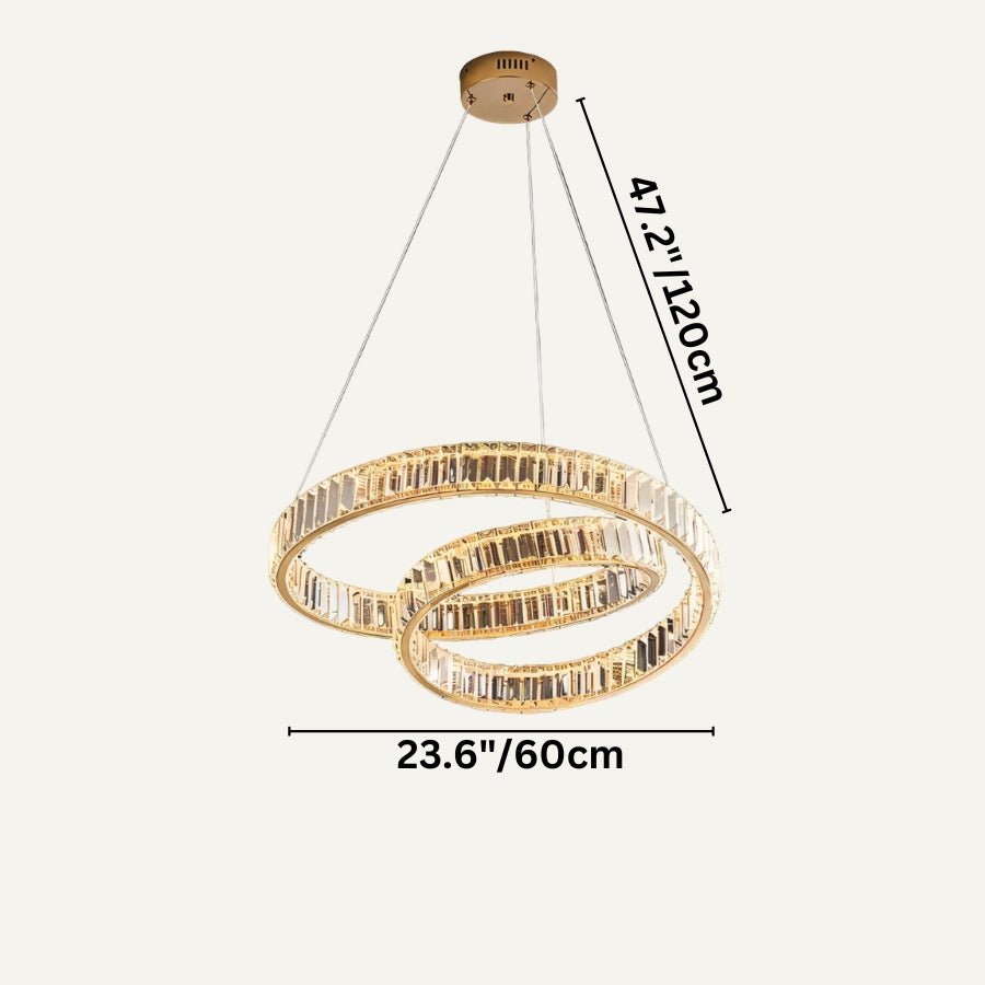 Freyza - ArdiaCrystal | Elegant Dazzling Modern Chandelier with LED Lights