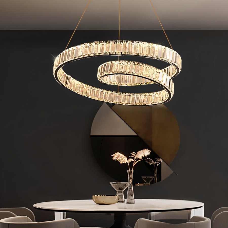 Freyza - ArdiaCrystal | Elegant Dazzling Modern Chandelier with LED Lights