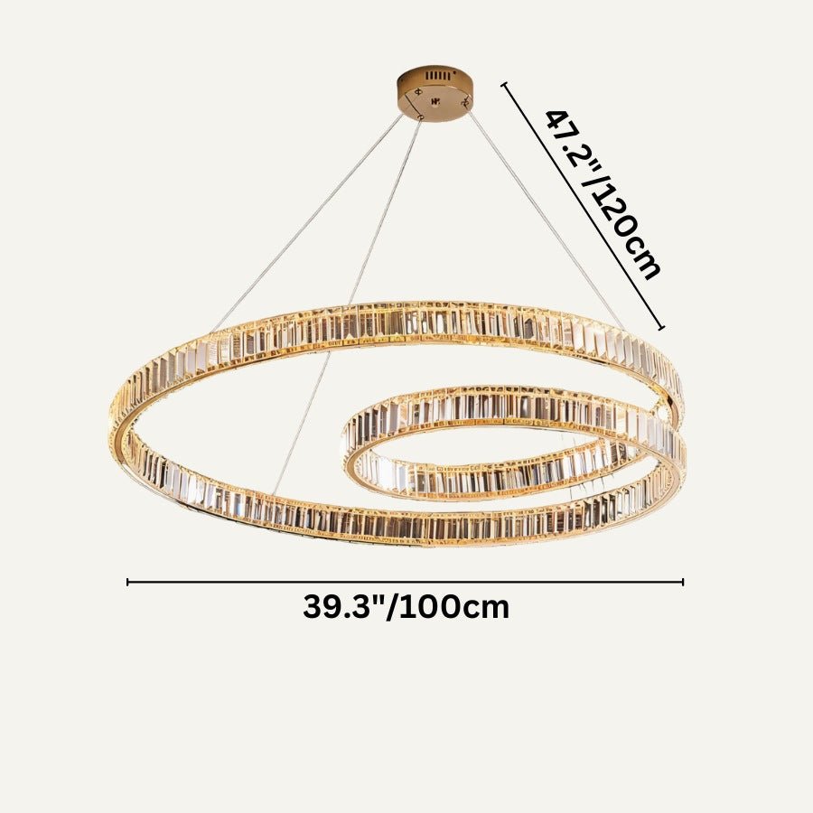 Freyza - ArdiaCrystal | Elegant Dazzling Modern Chandelier with LED Lights