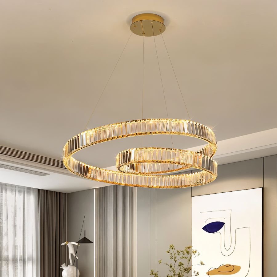 Freyza - ArdiaCrystal | Elegant Dazzling Modern Chandelier with LED Lights