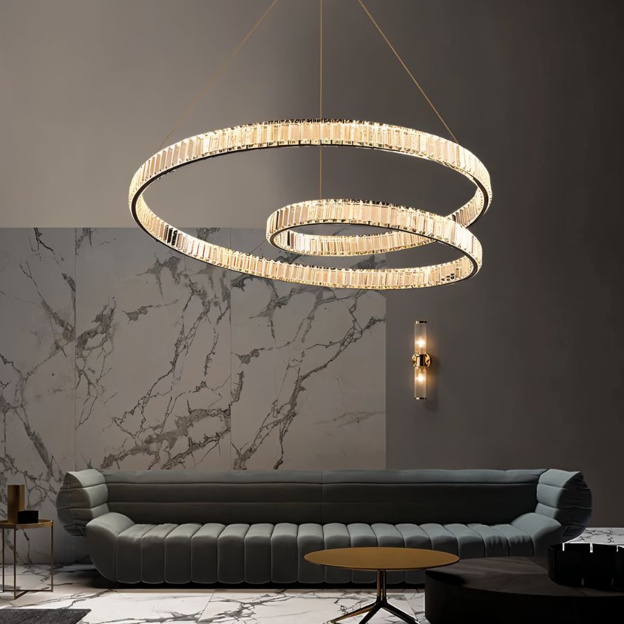 Freyza - ArdiaCrystal | Elegant Dazzling Modern Chandelier with LED Lights