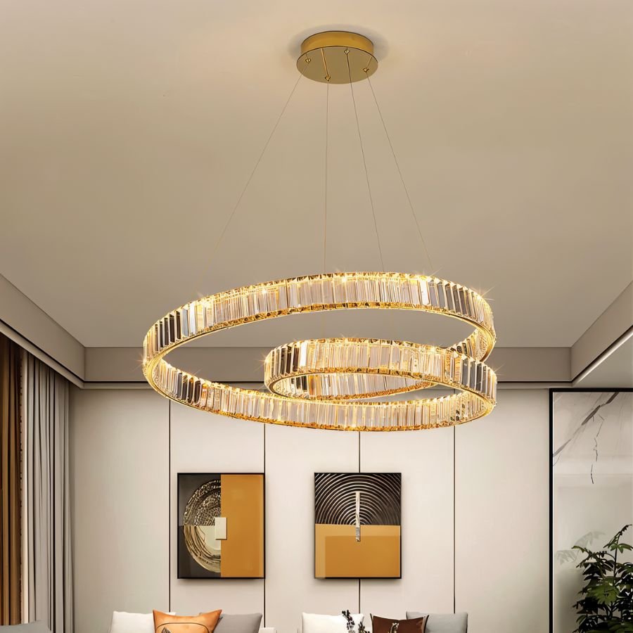 Freyza - ArdiaCrystal | Elegant Dazzling Modern Chandelier with LED Lights