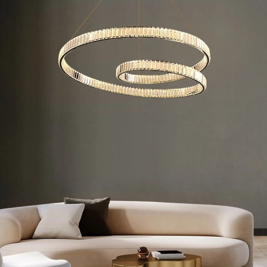 Freyza - ArdiaCrystal | Elegant Dazzling Modern Chandelier with LED Lights