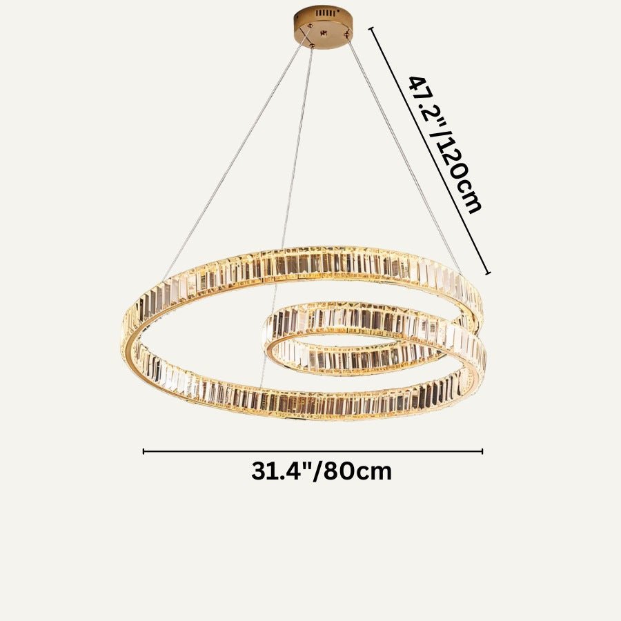 Freyza - ArdiaCrystal | Elegant Dazzling Modern Chandelier with LED Lights