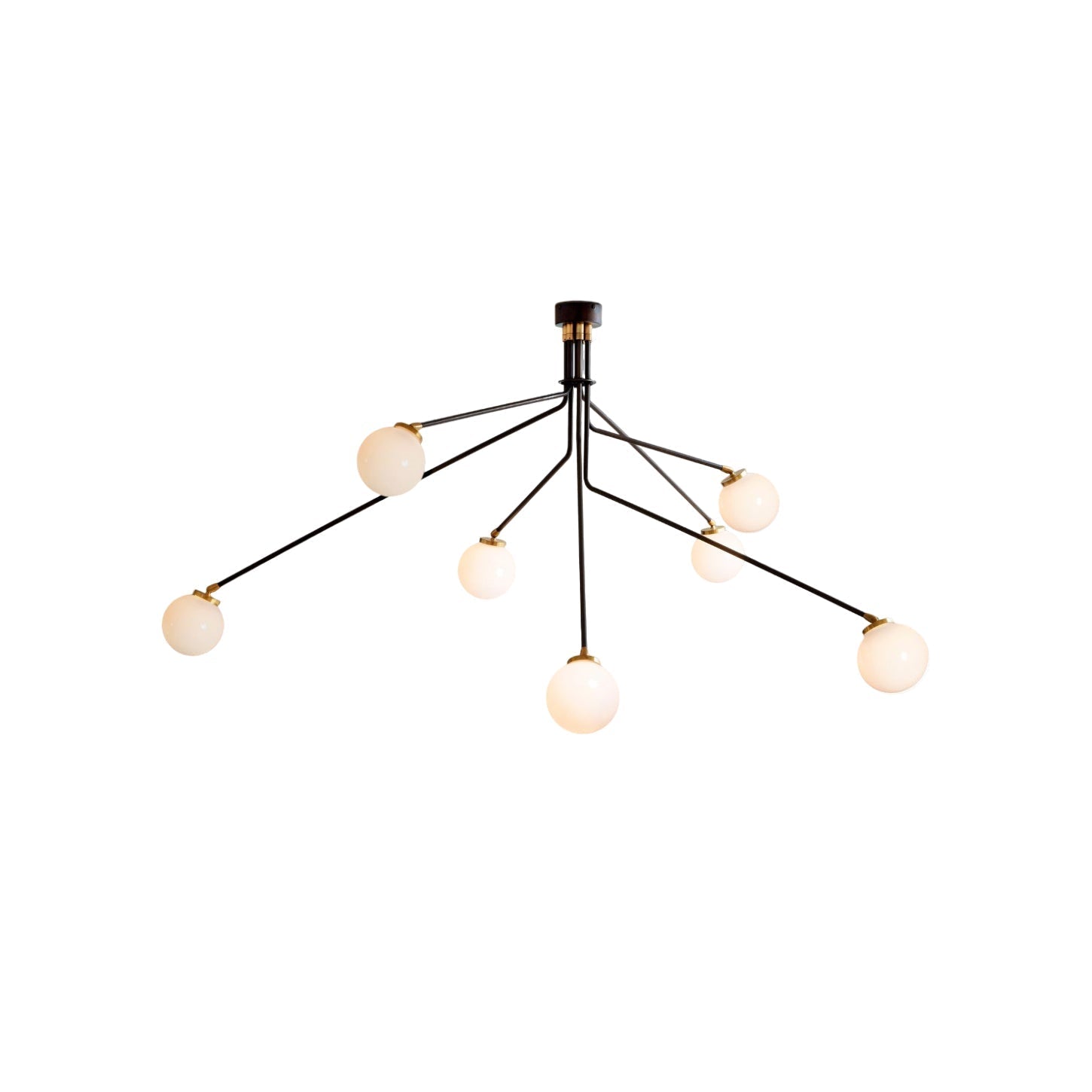 Freyza | Vatnuvyo Brass Glass Brass Glass Ceiling Light – Bedroom Living Room