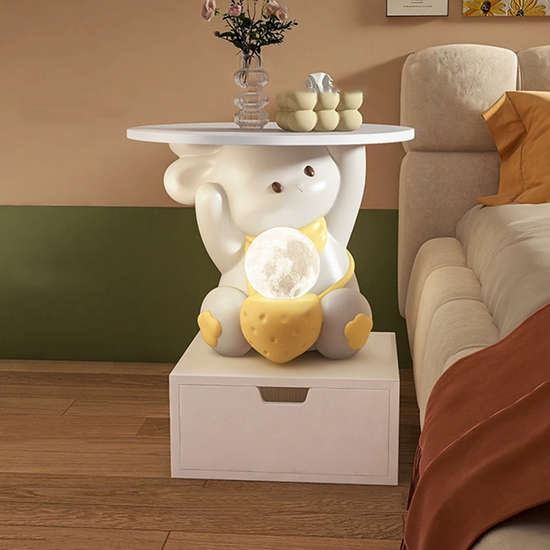 Art Deco | End Table with LED Light & Drawer | Whimsical Side Table for Kids' Room 10