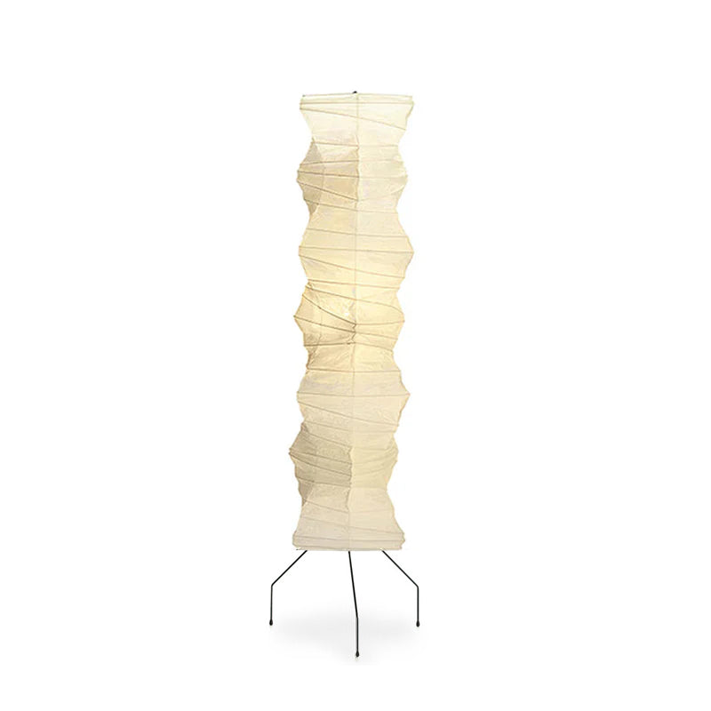 Artisan Light Sculptures | Modern Floor Lamp with Unique Washi Design | Elegant Lighting for Living Room Decor 10