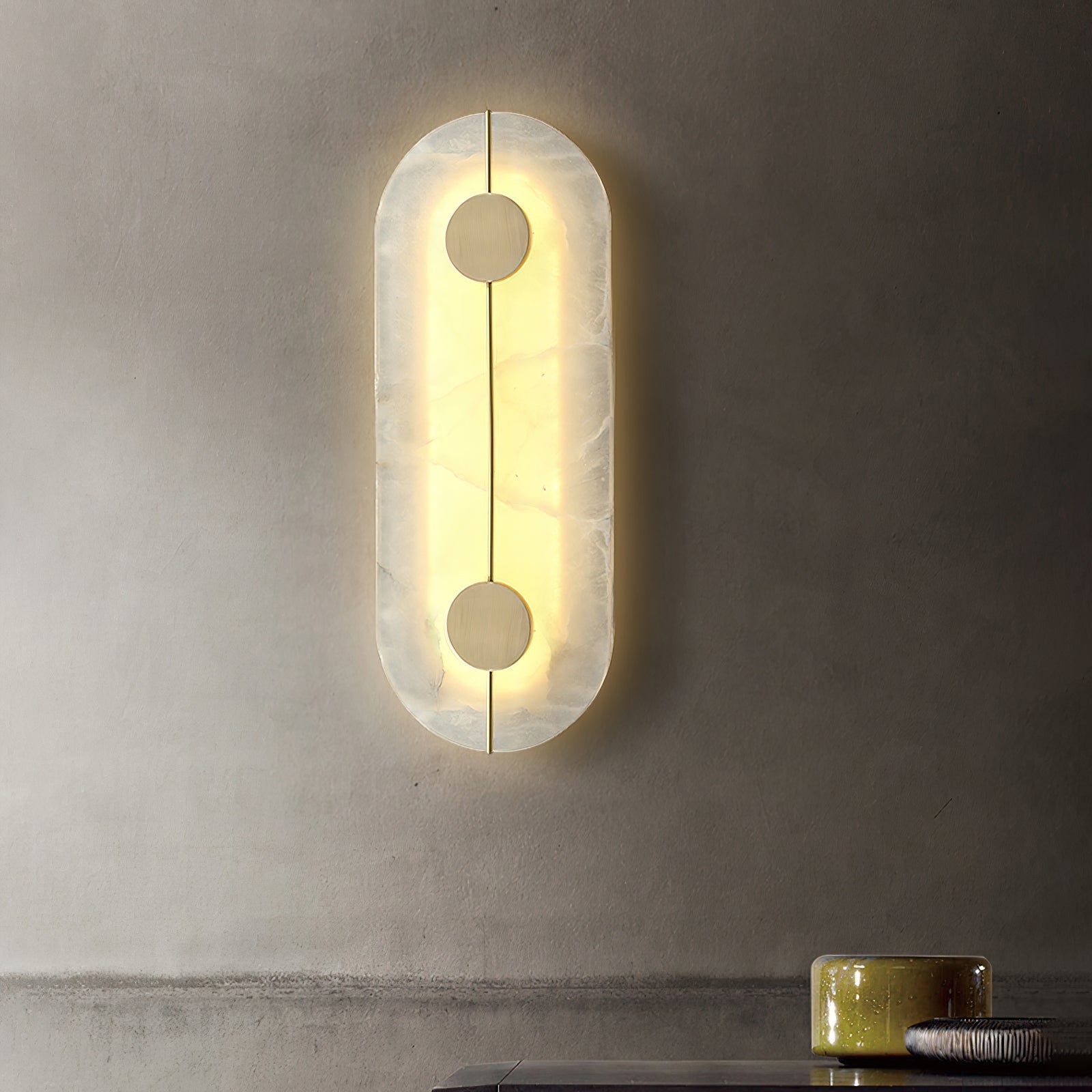 Freyza | Applique murale Waegnuvyo en albâtre – chambre, couloir