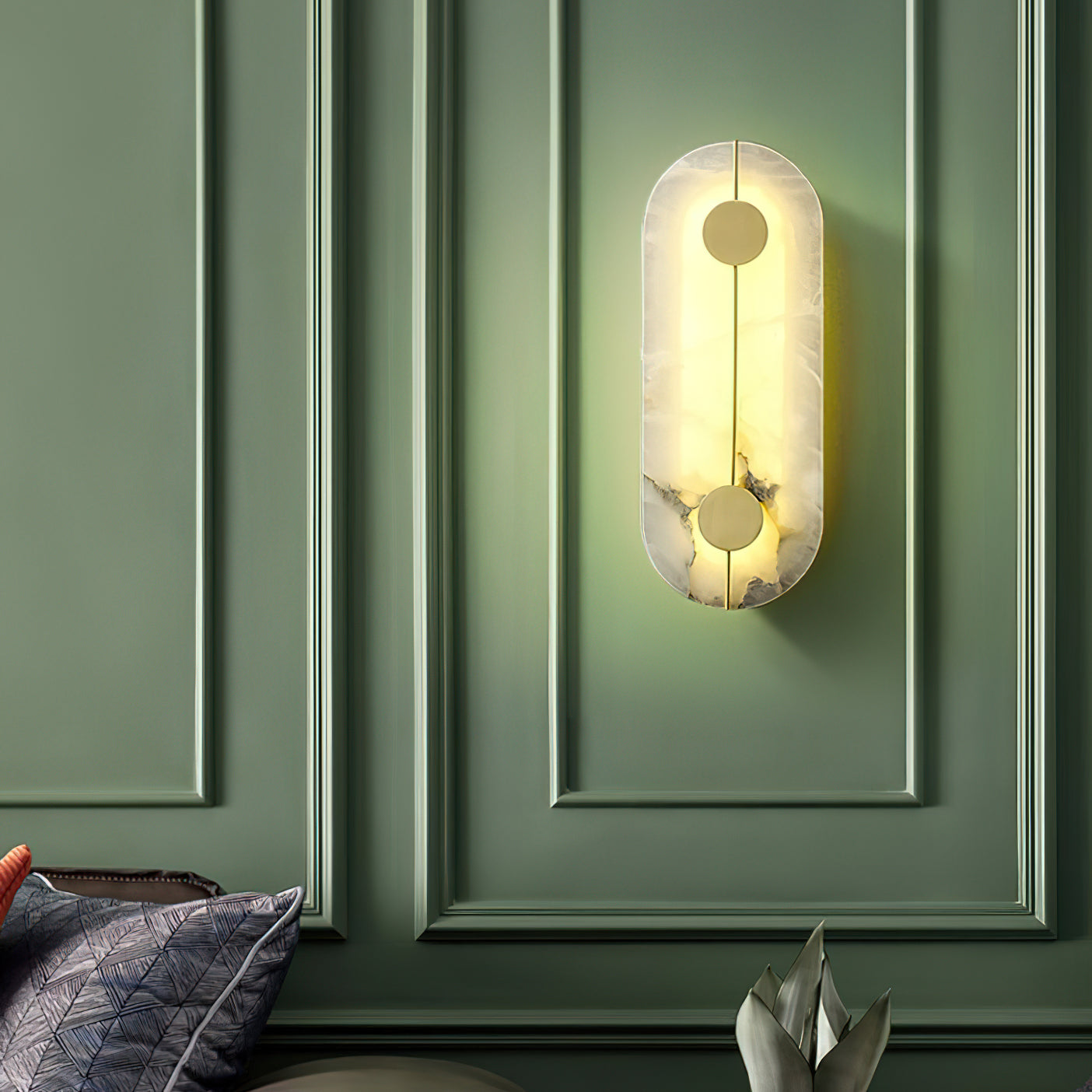 Freyza | Applique murale Waegnuvyo en albâtre – chambre, couloir