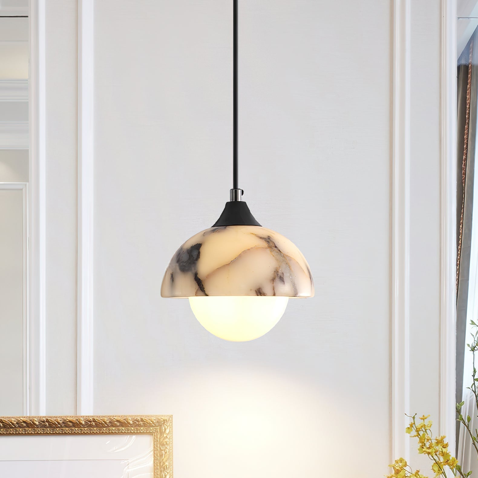Freyza | Yrvuvys Marble Pendant Marble Pendant Light – Kitchen Dining Room