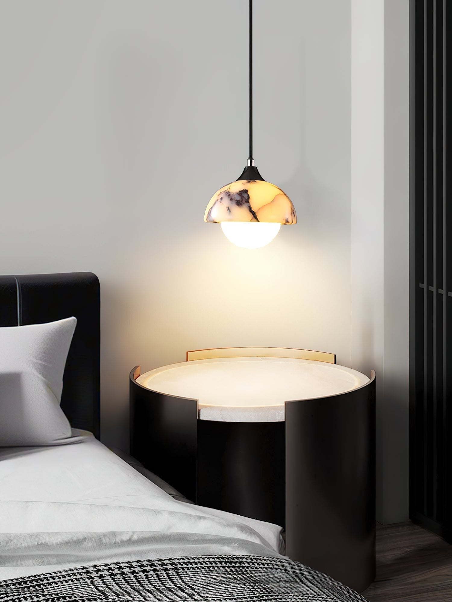 Freyza | Yrvuvys Marble Pendant Marble Pendant Light – Kitchen Dining Room