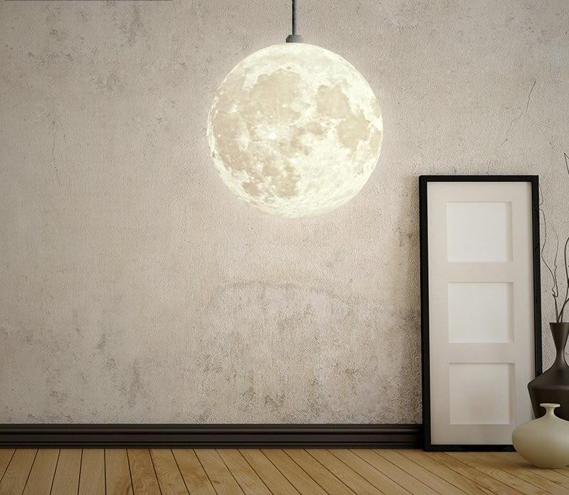Freyza - Lampe suspendue 3D pleine lune