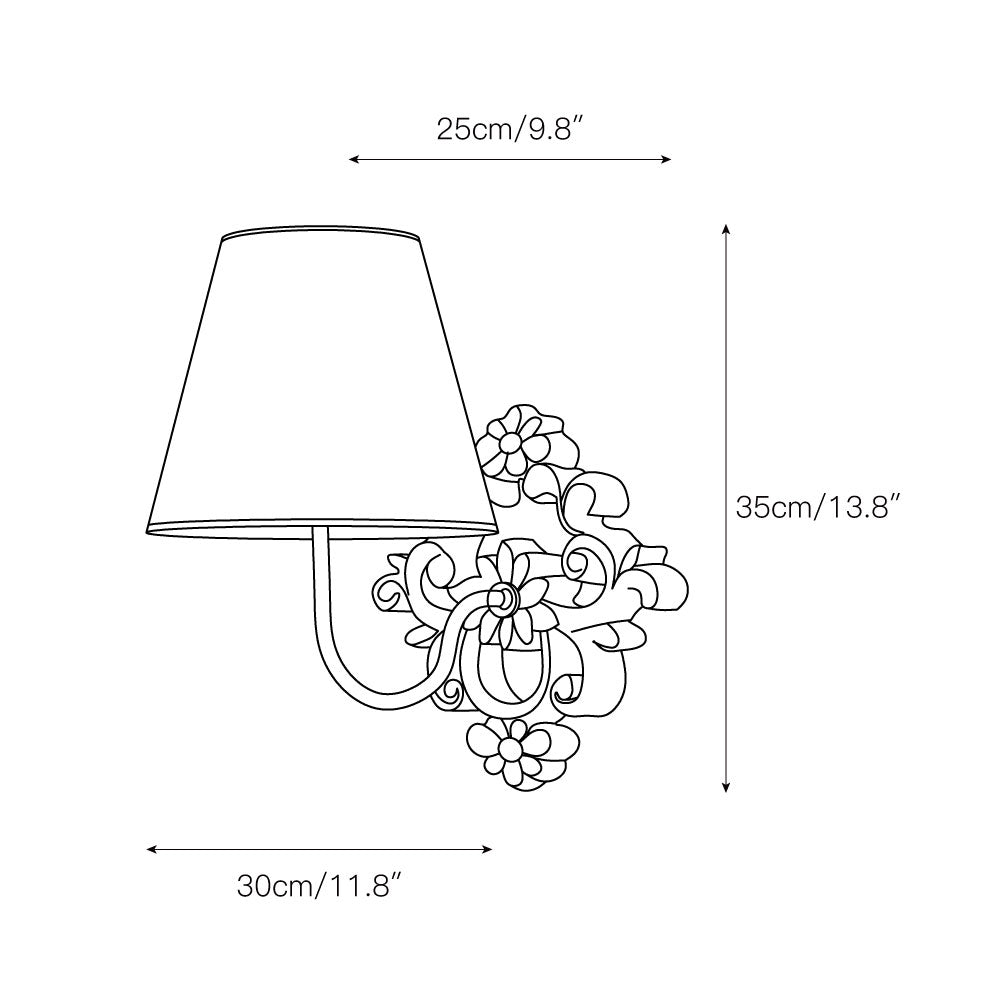 Freyza | Alvuvys Modern Elegance Fabric Wall Light – Modern Bedroom Hallway