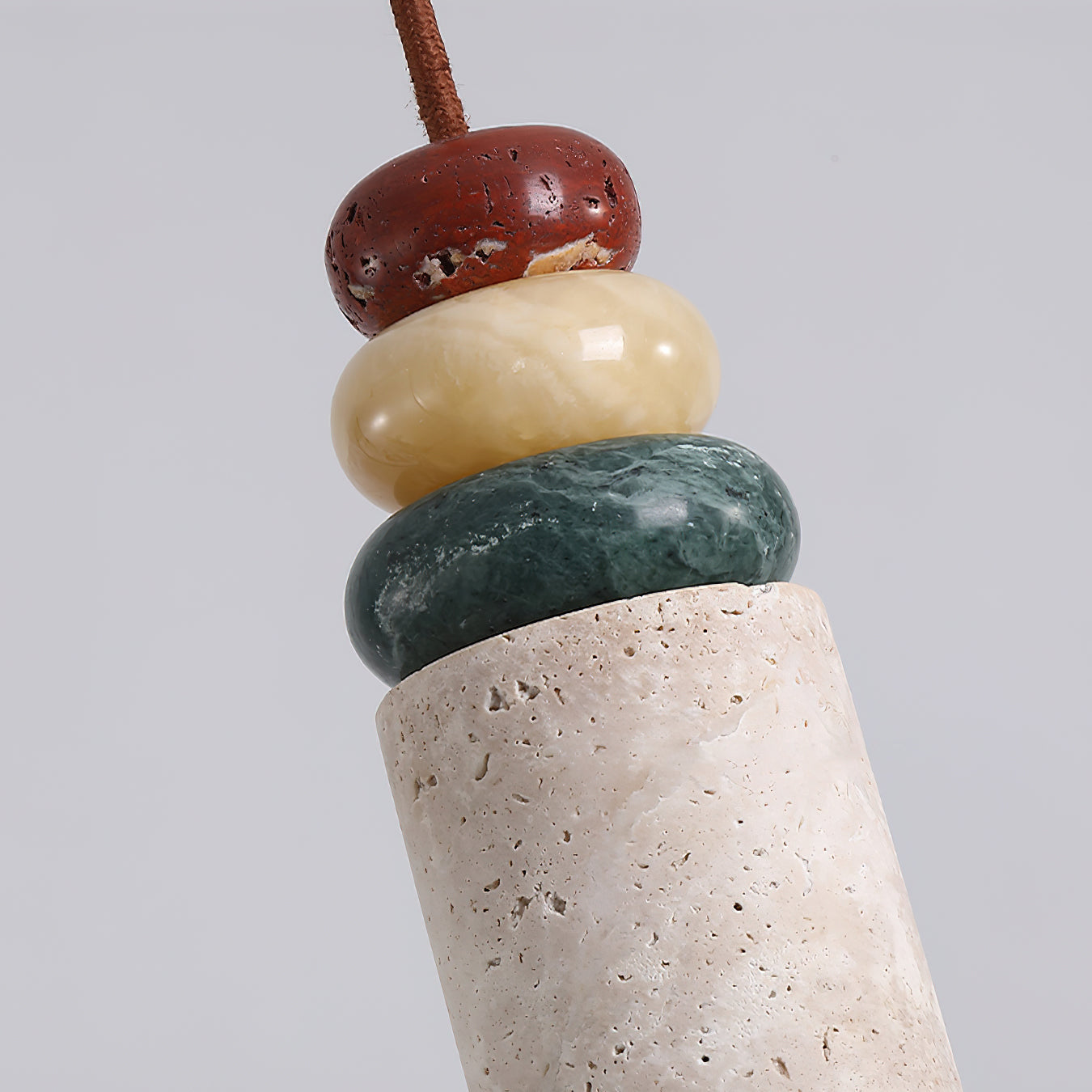 Freyza | Suspension Tinon en marbre jaune – Luminaire suspendu pour cuisine et salle à manger