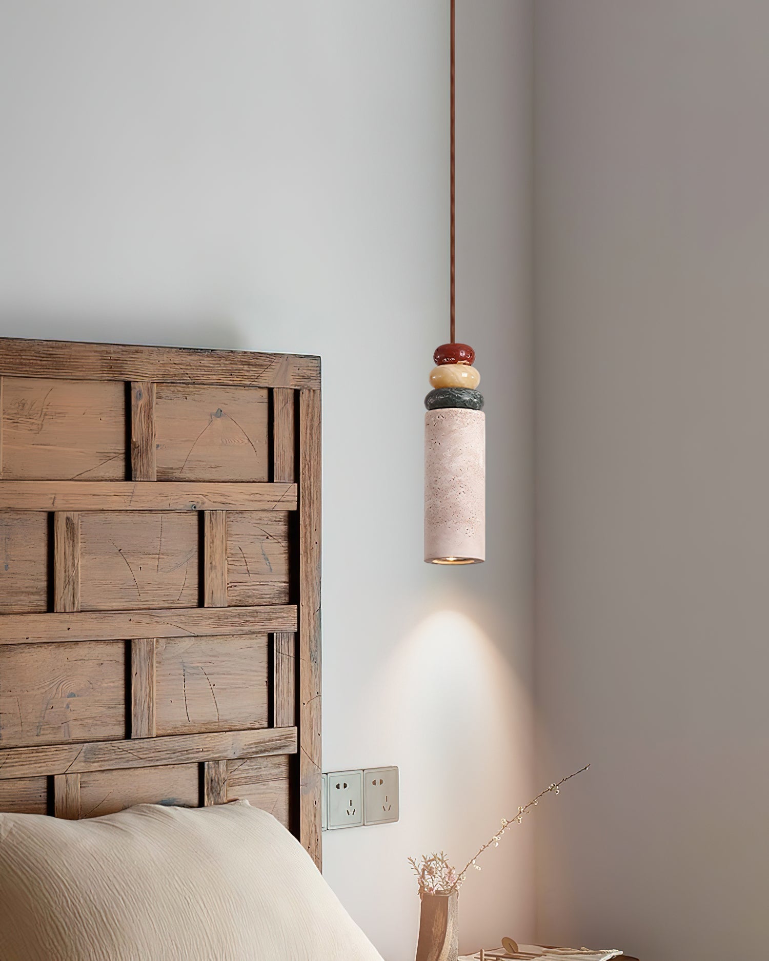Freyza | Suspension Tinon en marbre jaune – Luminaire suspendu pour cuisine et salle à manger