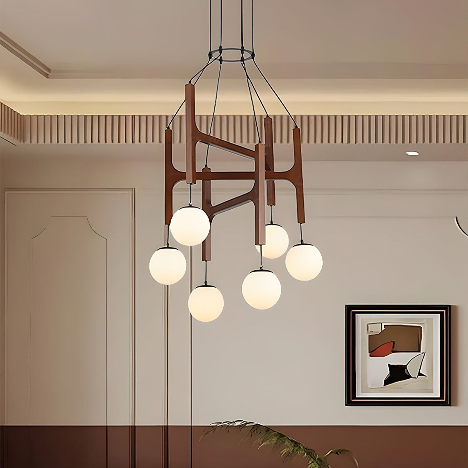 Freyza | Lustre en bois – Salle à manger Salon