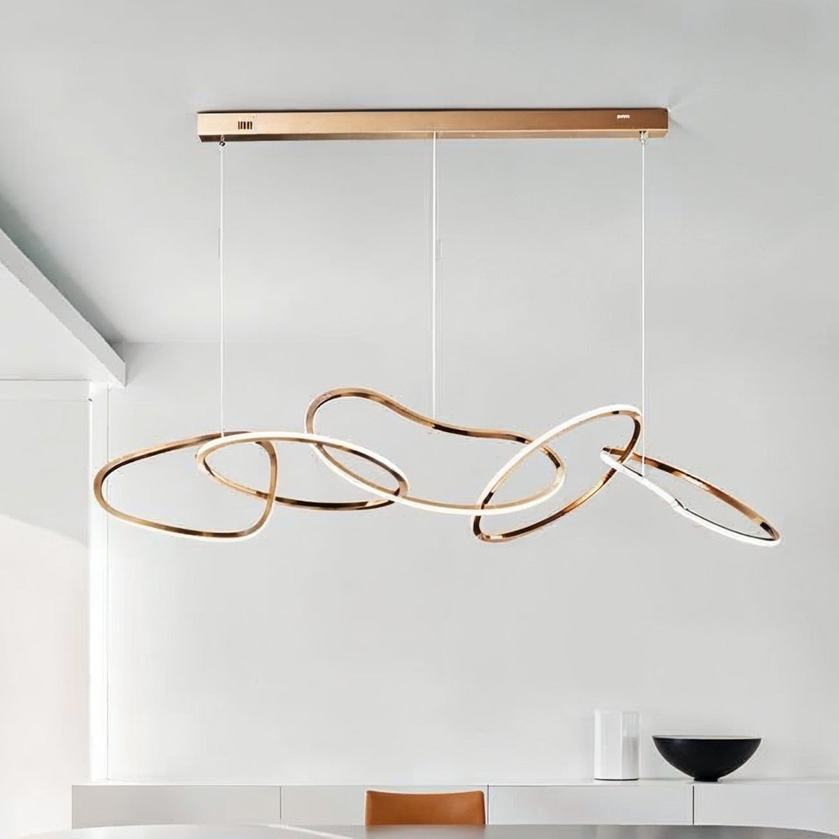 Freyza - Astratta | Elegant Modern Abstract LED Chandelier with Adjustable Height